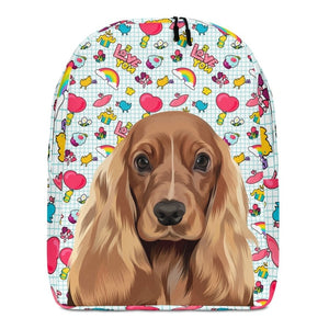 Custom Modern: Pet Portrait Backpack - Paw & Glory - Dog Portraits - Pet Portraits
