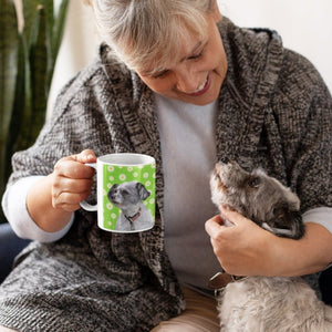 Custom Modern: Pet Portrait Coffee Mug - Paw & Glory - Dog Portraits - Pet Portraits