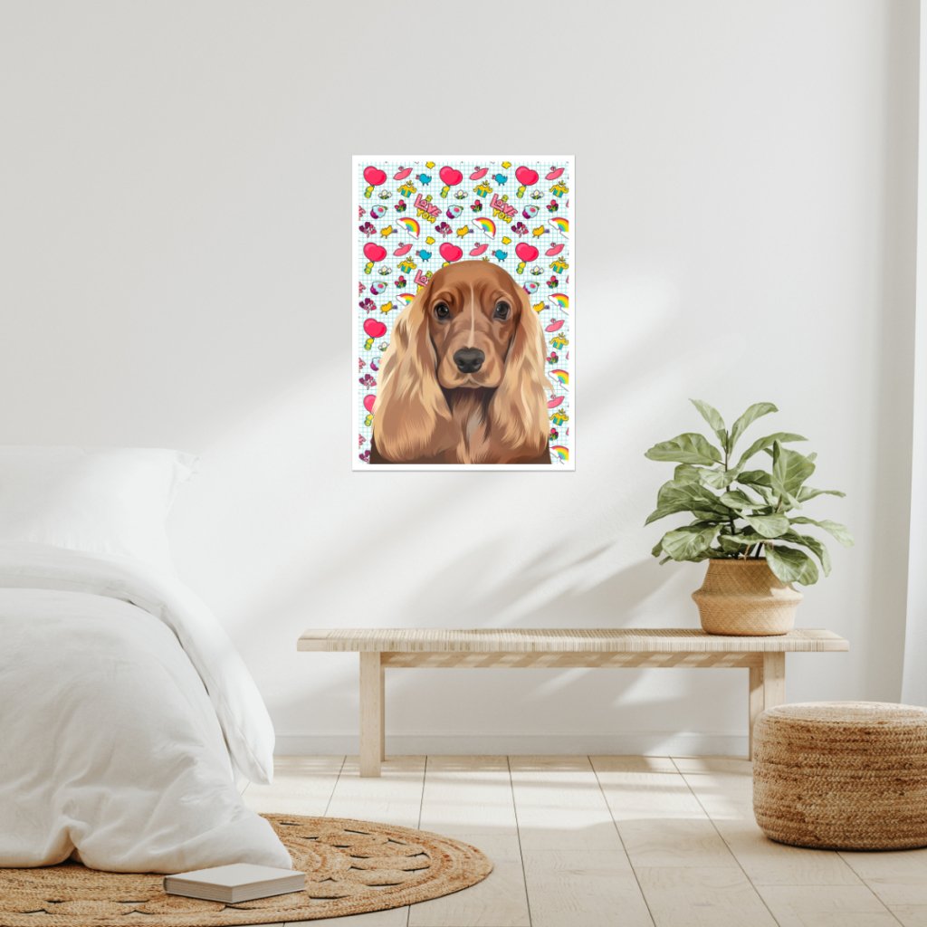 Pet Portraits | Custom Modern: Pet Poster | Paw & Glory