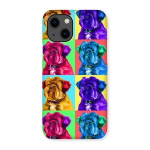 Custom Modern Pop Art: Pet Portrait Snap Phone Case - Paw & Glory - Dog Portraits - Pet Portraits