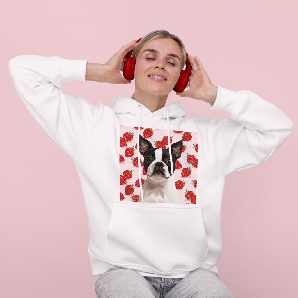 Pet Portraits | Custom Modern: Unisex Pet Portrait Hoodie | Paw & Glory