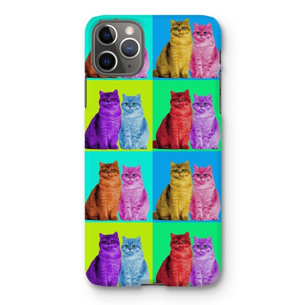 Custom Old School Pop Art: Pet Portrait Snap Phone Case - Paw & Glory - Dog Portraits - Pet Portraits