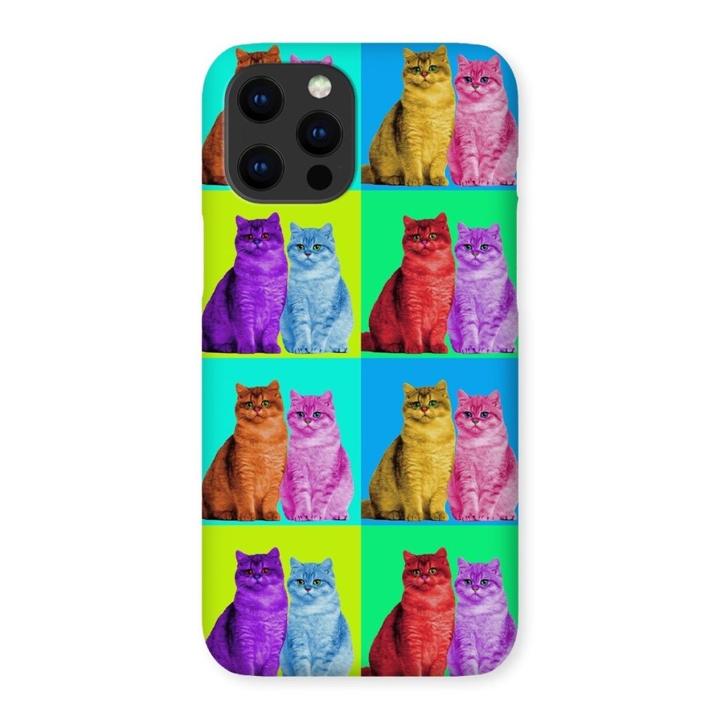 Custom Old School Pop Art: Pet Portrait Snap Phone Case - Paw & Glory - Dog Portraits - Pet Portraits