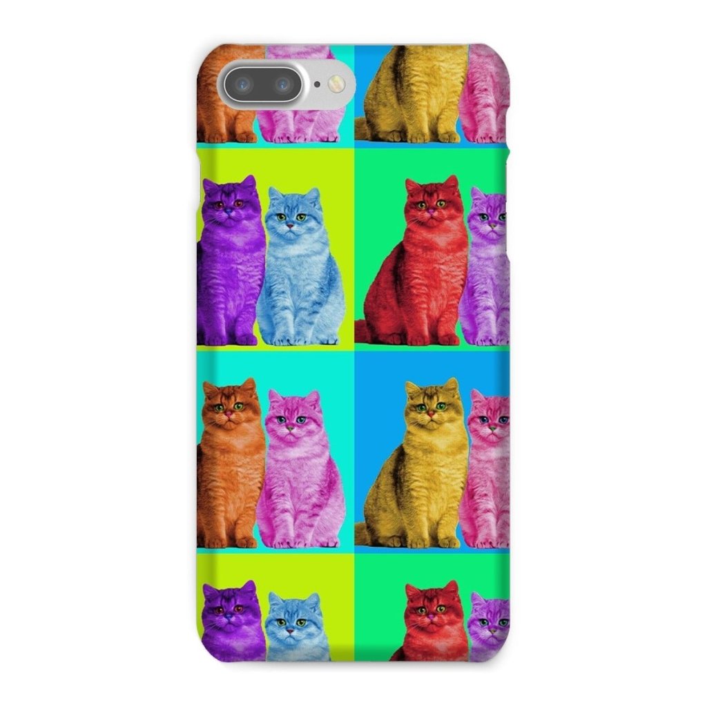 Custom Old School Pop Art: Pet Portrait Snap Phone Case - Paw & Glory - Dog Portraits - Pet Portraits