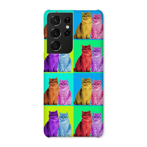 Custom Old School Pop Art: Pet Portrait Snap Phone Case - Paw & Glory - Dog Portraits - Pet Portraits