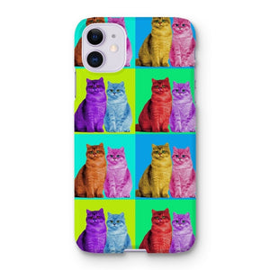 Custom Old School Pop Art: Pet Portrait Snap Phone Case - Paw & Glory - Dog Portraits - Pet Portraits