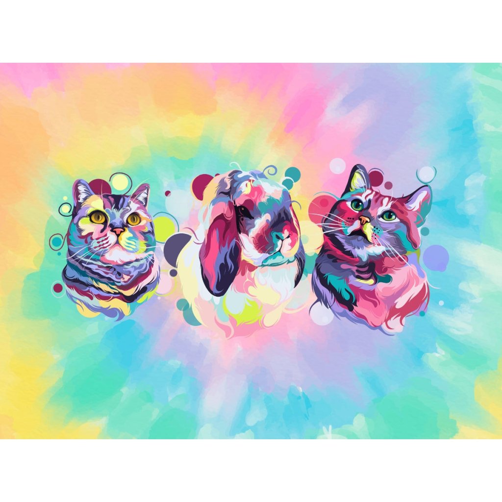 Pet Portraits | Custom Pastel Pop Art: Digital Download Pet Portrait | Paw & Glory