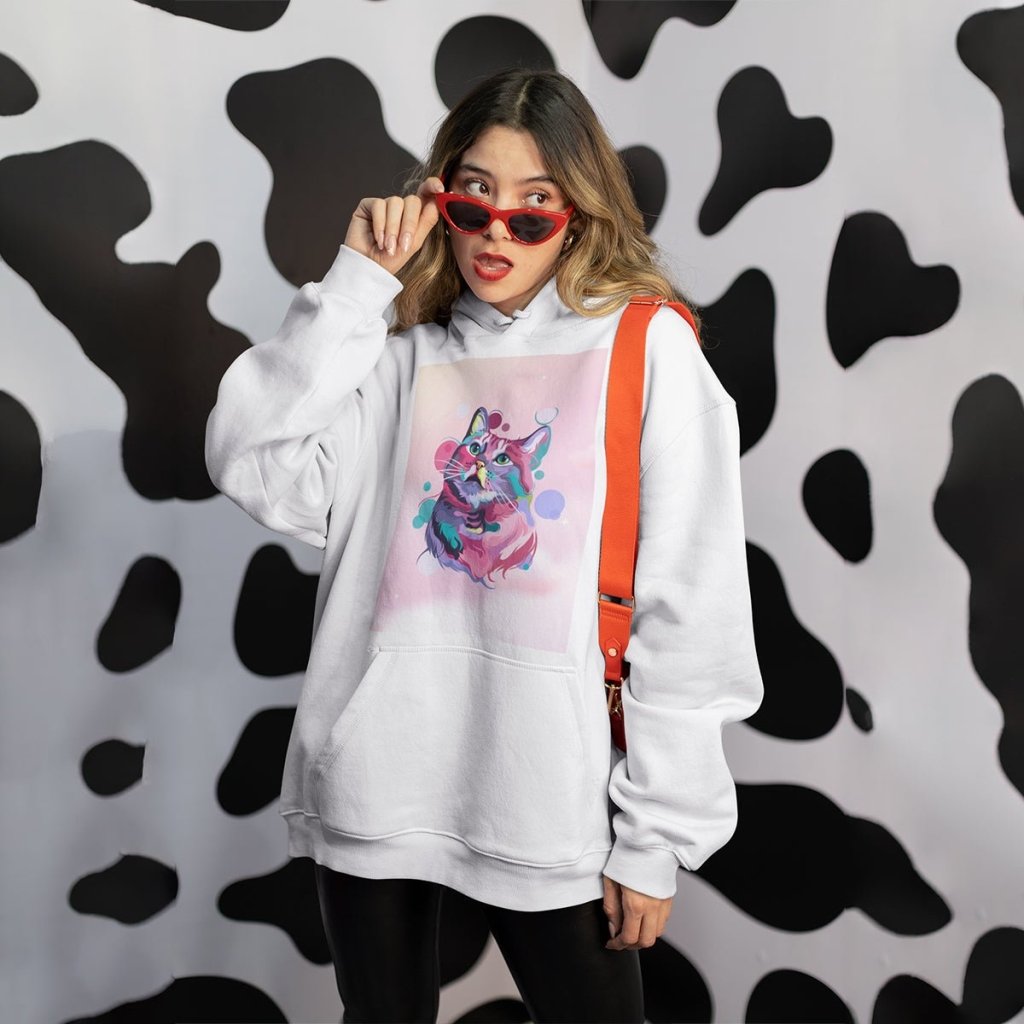 Pet Portraits | Custom Pastel Pop: Unisex Pet Portrait Hoodie | Paw & Glory