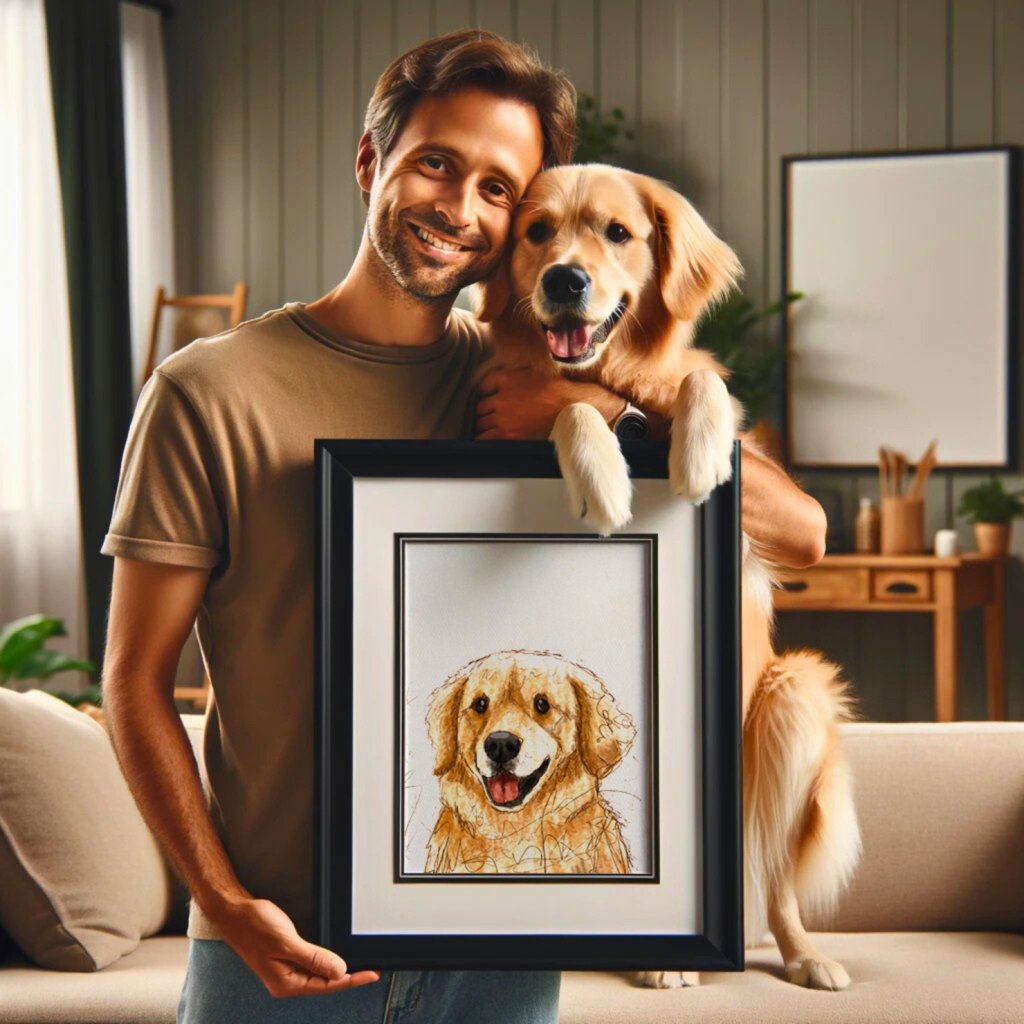 Pet Portraits | Custom Scribble: Pet Portrait | Paw & Glory