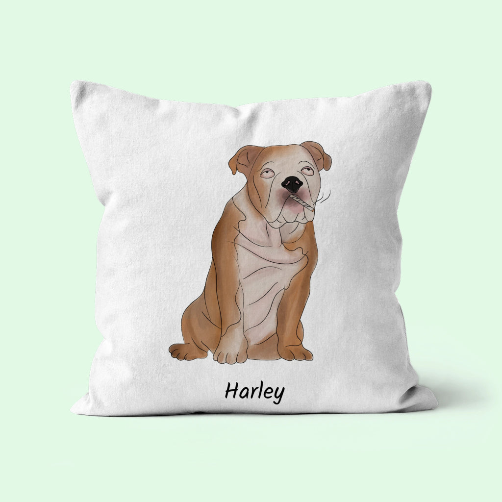 Pet Portraits | Custom Ugly: Pet Portrait Pillow | Paw & Glory
