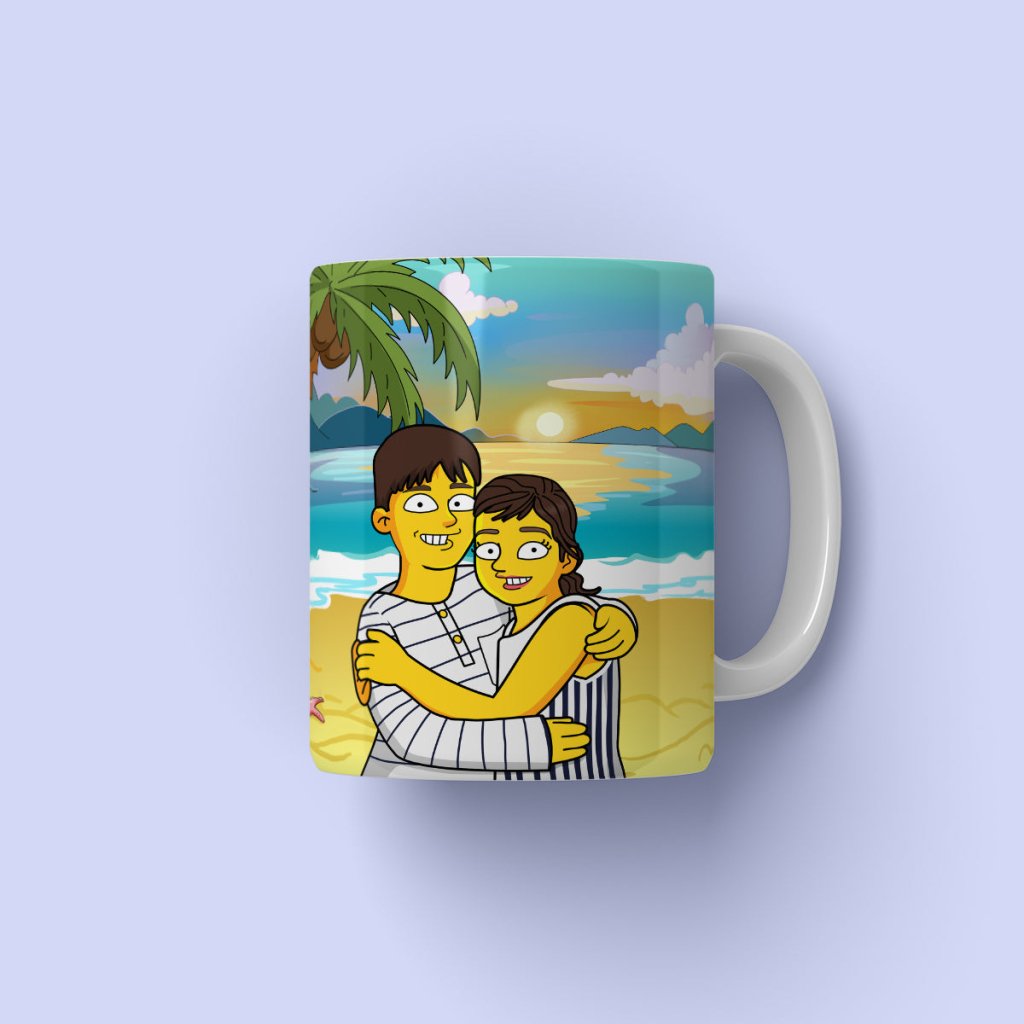 Pet Portraits | Custom Yellow Art Coffee Mug | Paw & Glory