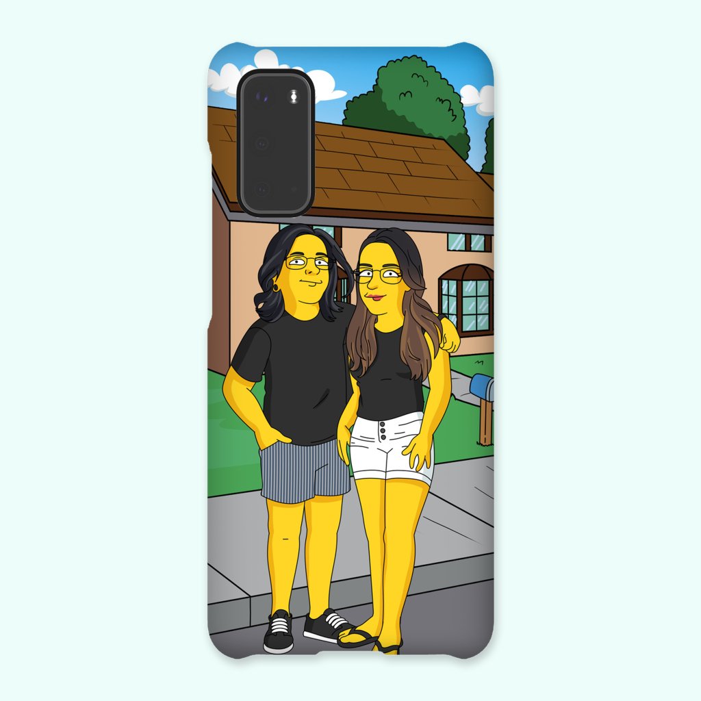 Pet Portraits | Custom Yellow Art Snap Gloss Phone Case | Paw & Glory