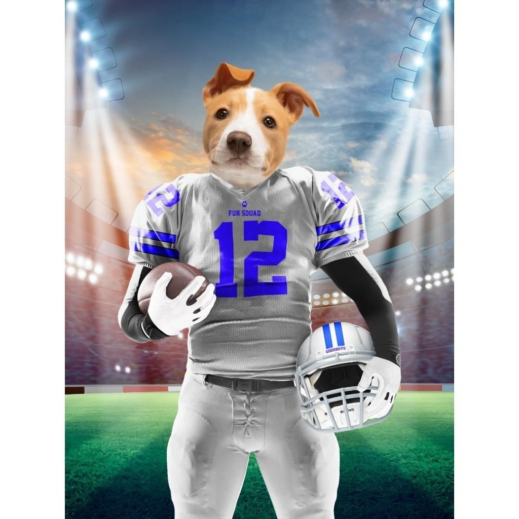 Pet Portraits | Dallas Goodboys: Custom Digital Download Pet Portrait | Paw & Glory