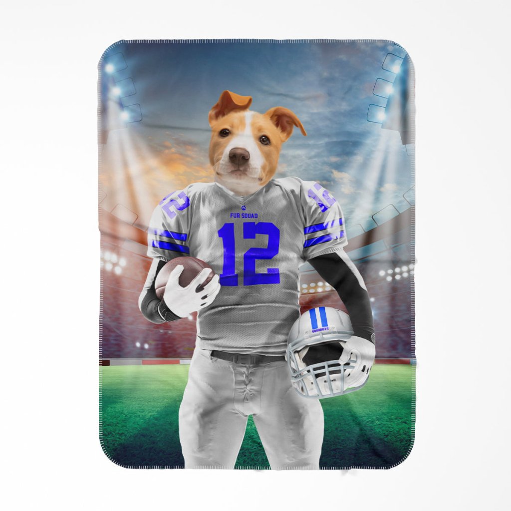 Pet Portraits | Dallas Goodboys: Custom Pet Blanket | Paw & Glory