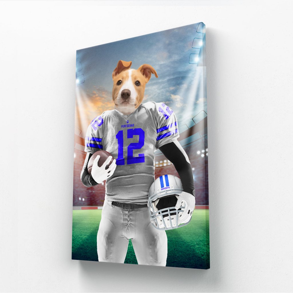 Pet Portraits | Dallas Goodboys: Custom Pet Canvas | Paw & Glory