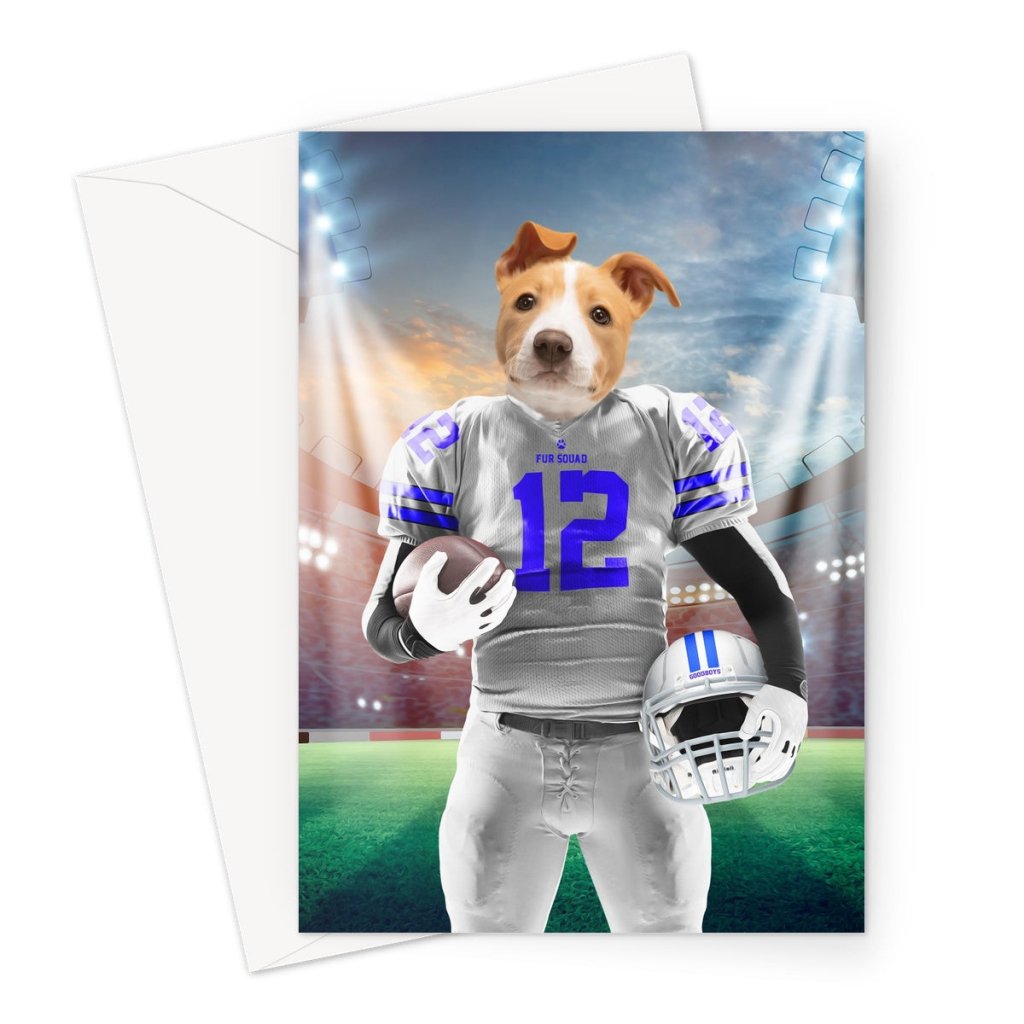 Pet Portraits | Dallas Goodboys: Custom Pet Greeting Card | Paw & Glory