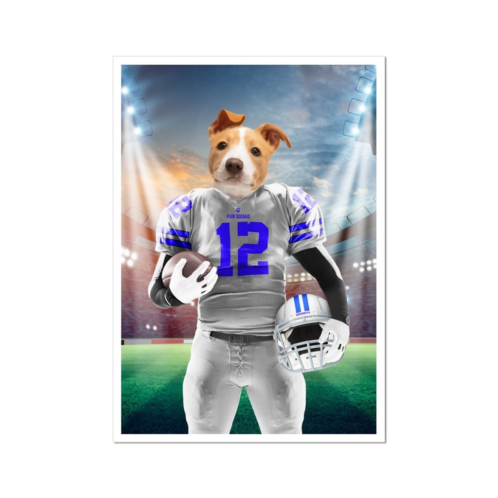 Pet Portraits | Dallas Goodboys: Custom Pet Poster | Paw & Glory