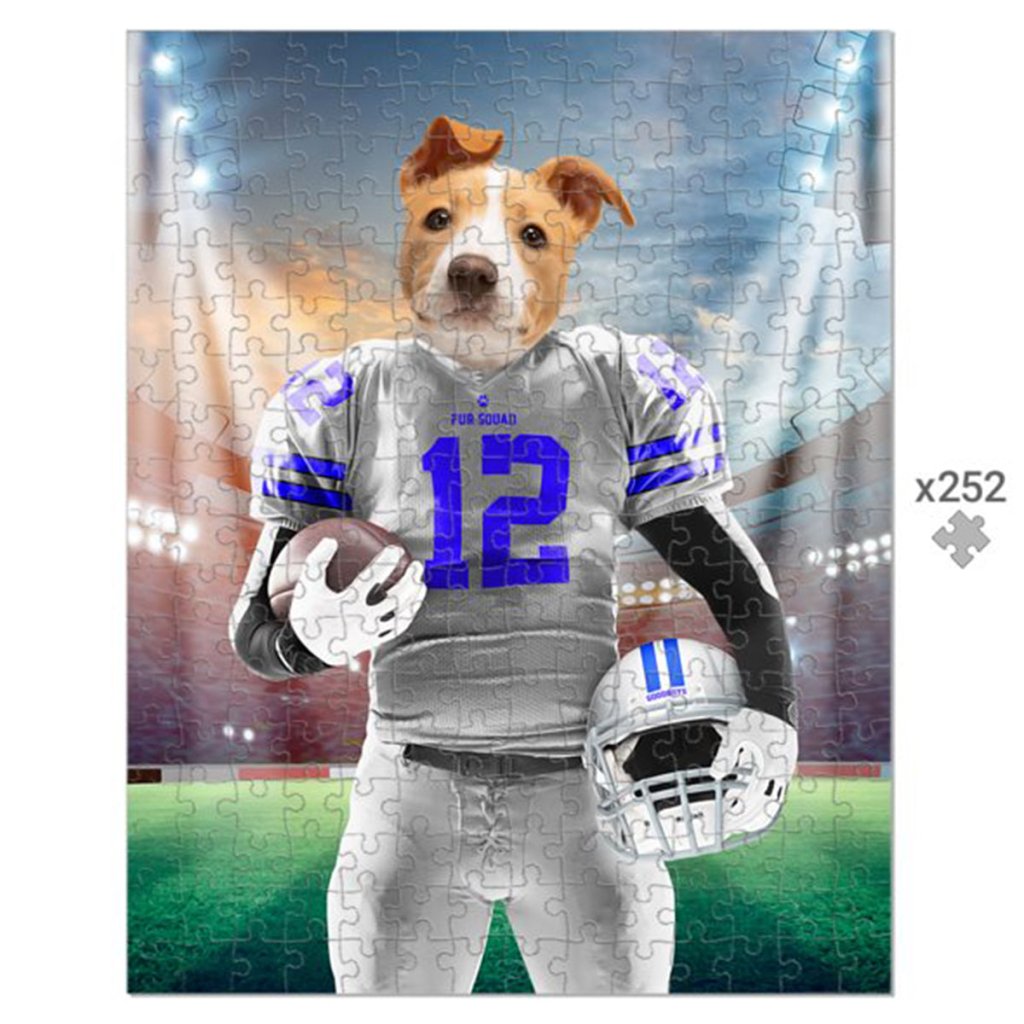 Pet Portraits | Dallas Goodboys: Custom Pet Puzzle | Paw & Glory
