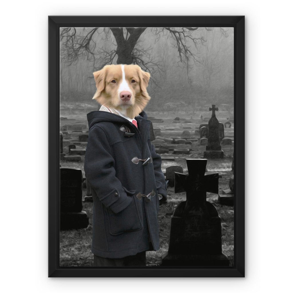 Pet Portraits | Damien (The Omen Inspired): Custom Pet Canvas | Paw & Glory