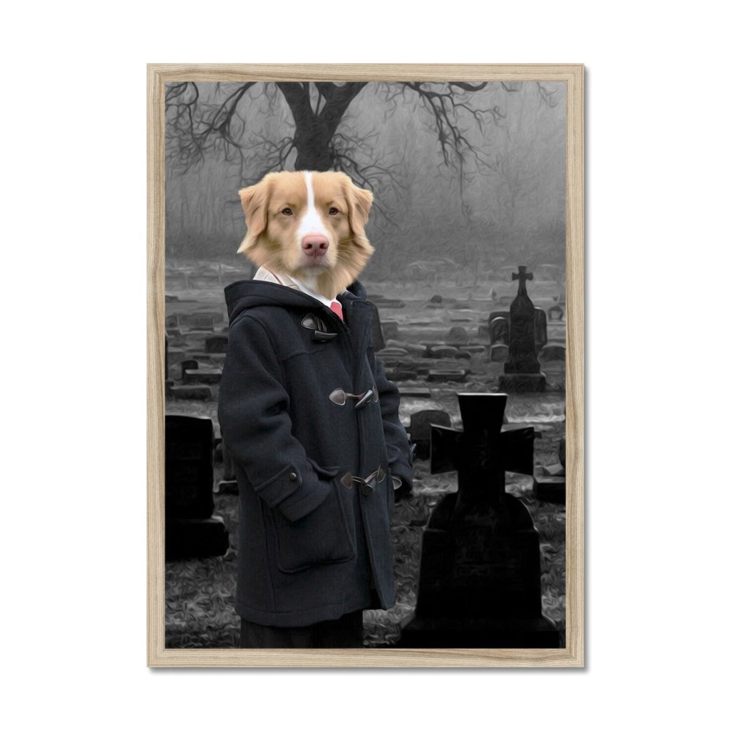 Pet Portraits | Damien (The Omen Inspired): Custom Pet Portrait | Paw & Glory