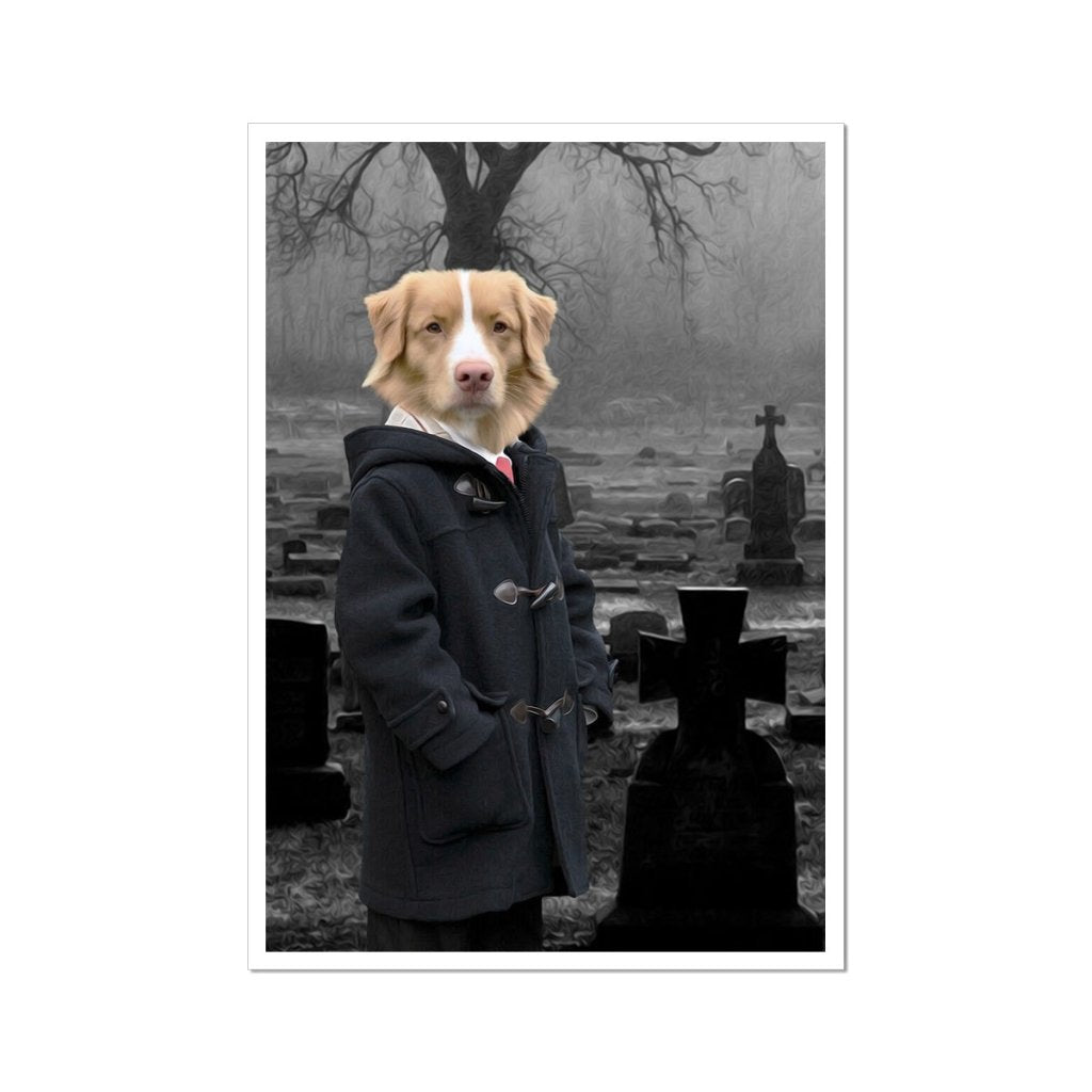 Pet Portraits | Damien (The Omen Inspired): Custom Pet Portrait | Paw & Glory
