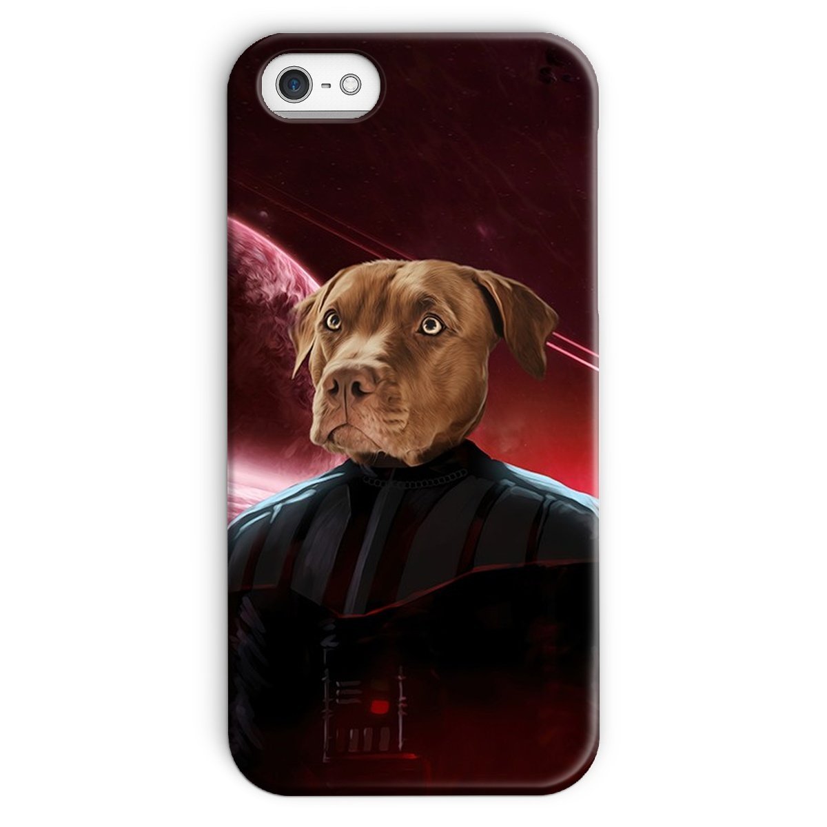 Darth Vadar (Star Wars Inspired): Custom Pet Phone Case - Paw & Glory - Dog Portraits - Pet Portraits