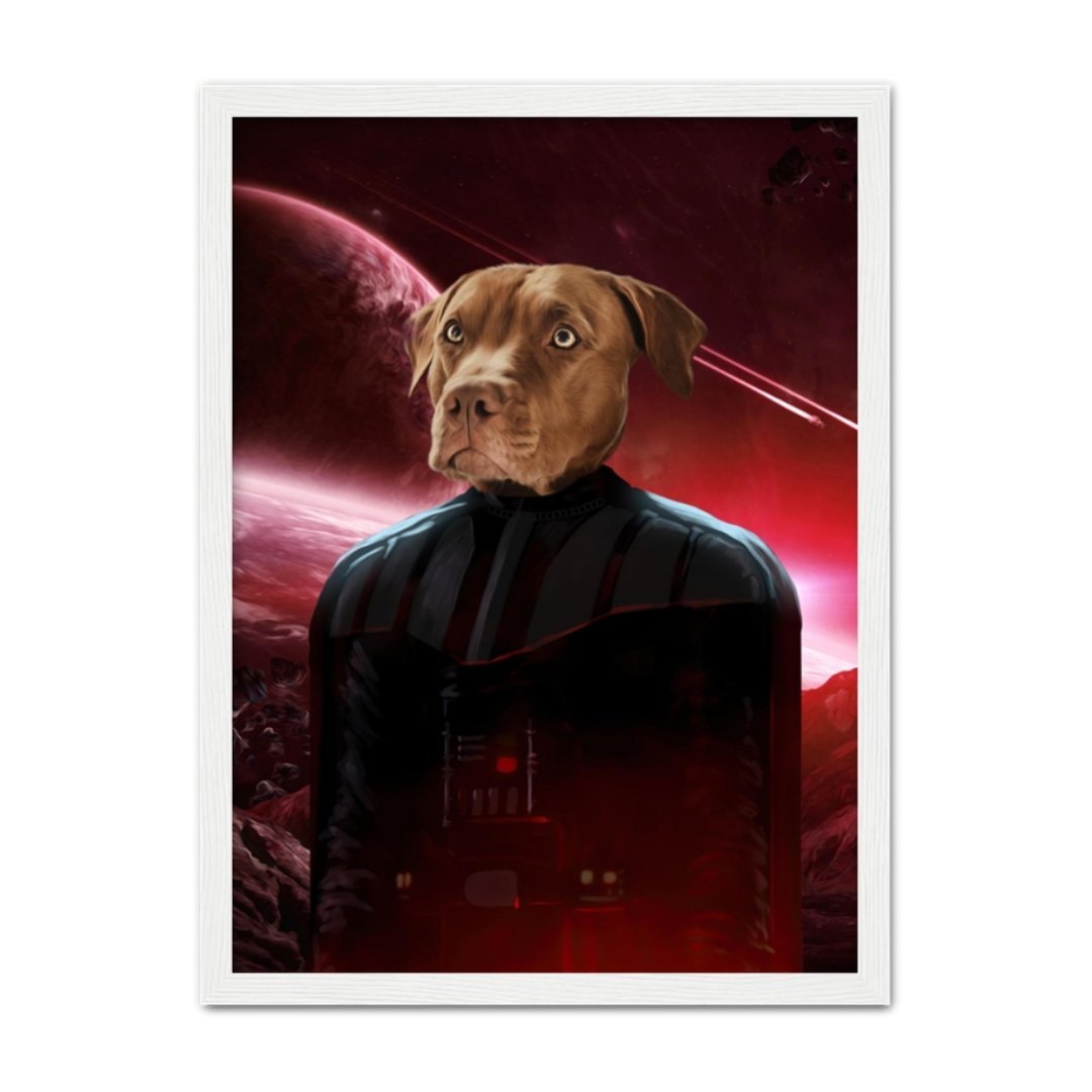Pet Portraits | Darth Vadar (Star Wars Inspired): Custom Pet Portrait | Paw & Glory
