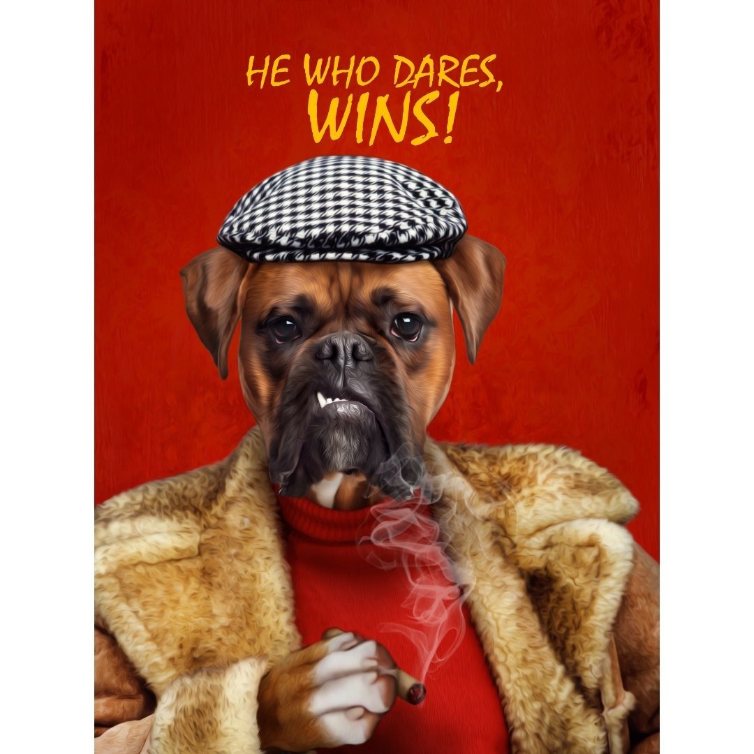Pet Portraits | Cheeky Market Trader: Custom Digital Download Pet Portrait | Paw & Glory
