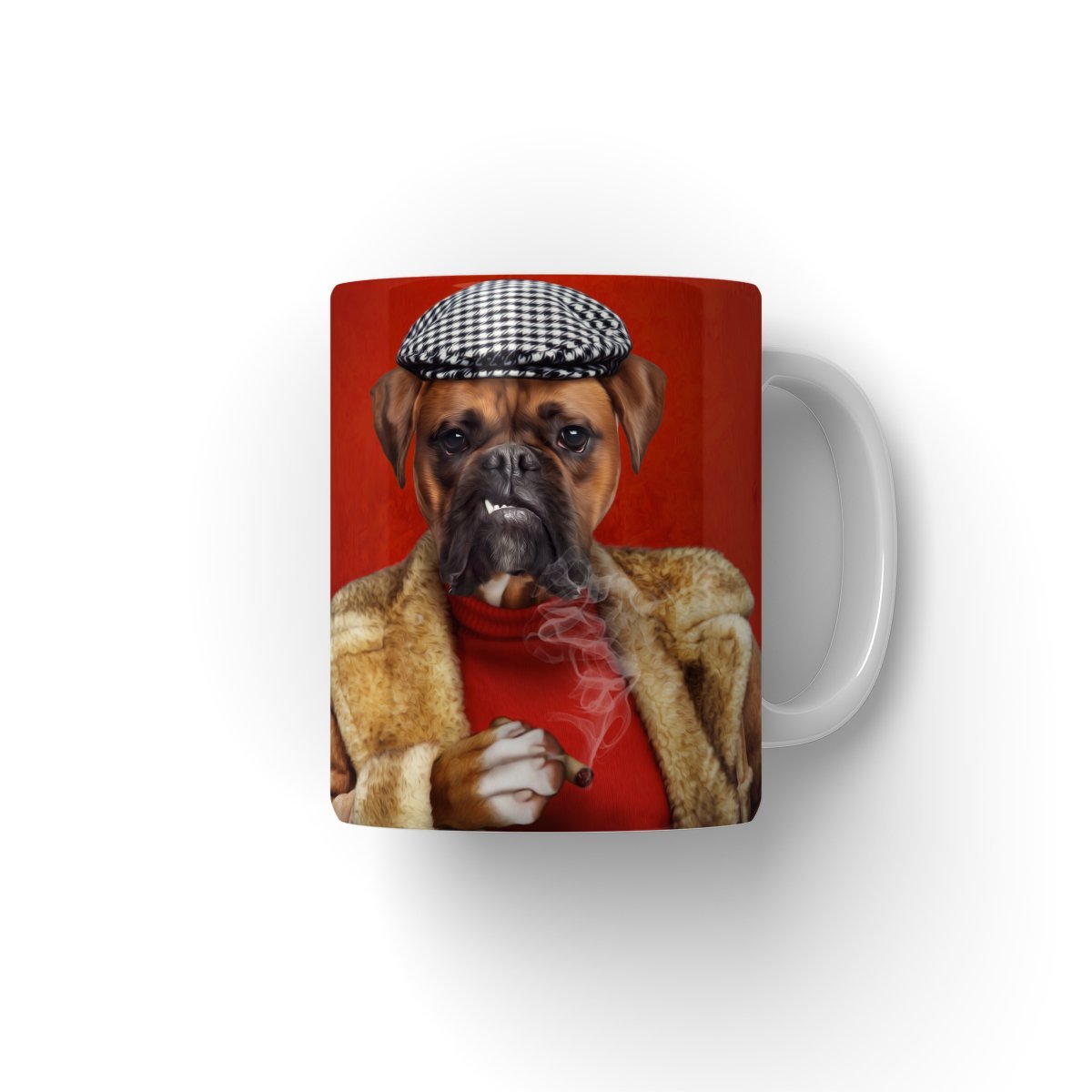 Pet Portraits | Cheeky Market Trader: Custom Pet Coffee Mug | Paw & Glory