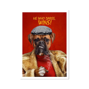 Delboy (Only Fools & Horses Inspired): Custom Pet Portrait - Paw & Glory - Dog Portraits - Pet Portraits