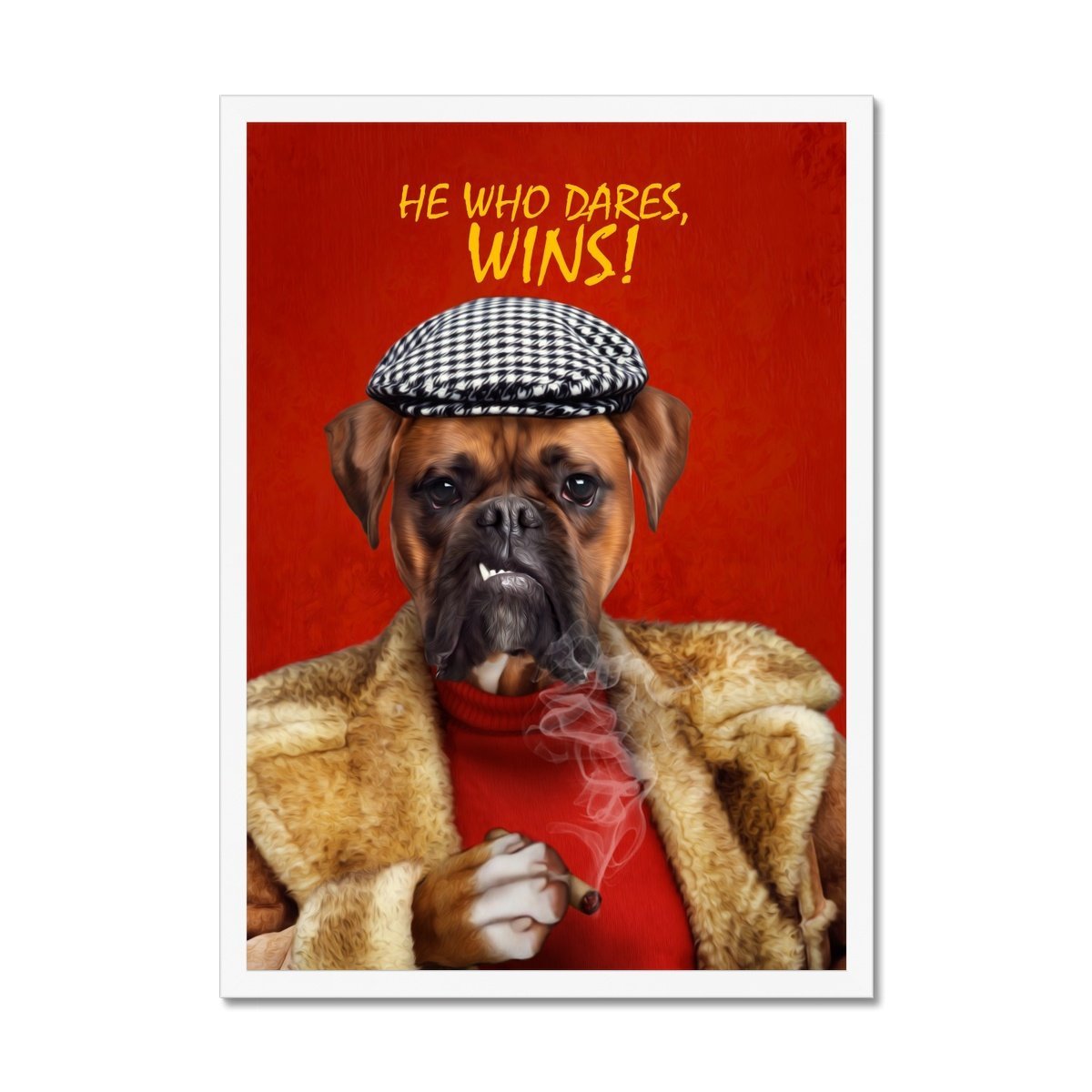 Delboy (Only Fools & Horses Inspired): Custom Pet Portrait - Paw & Glory - Dog Portraits - Pet Portraits