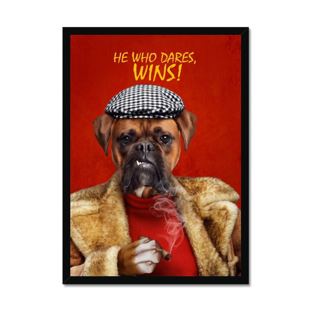 Pet Portraits | Delboy (Only Fools & Horses Inspired): Custom Pet Portrait | Paw & Glory