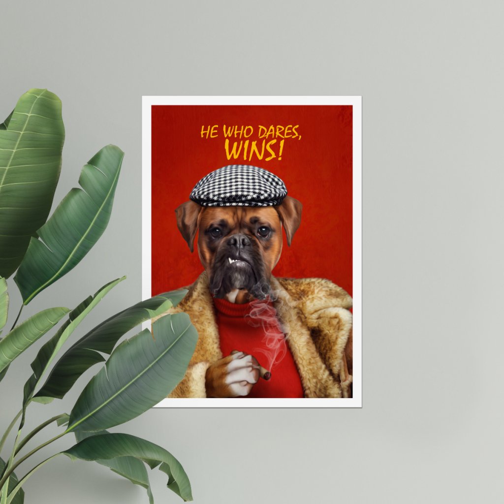 Pet Portraits | Delboy (Only Fools & Horses Inspired): Custom Pet Poster | Paw & Glory