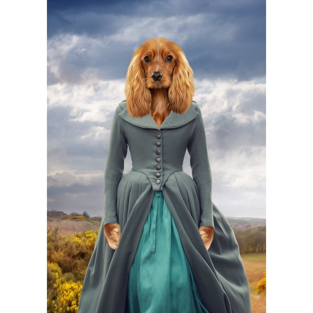 Regency Lady Custom Digital Download Pet Portrait | Paw & Glory