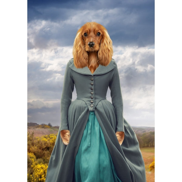 Regency Lady: Custom Digital Download Pet Portrait | royal pet portrait | Paw & Glory