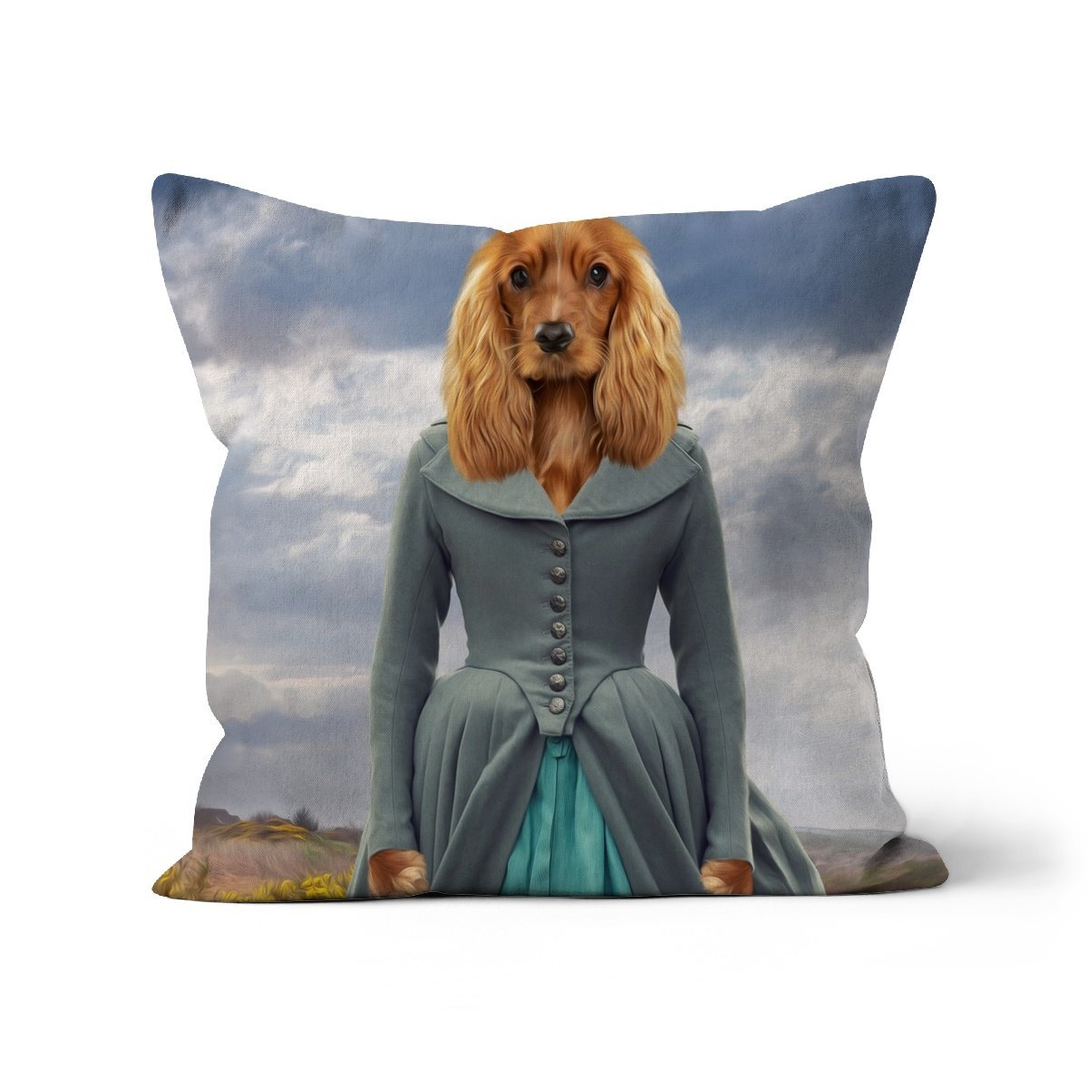 Demelza (Poldark Inspired): Custom Pet Pillow - Paw & Glory - Dog Portraits - Pet Portraits