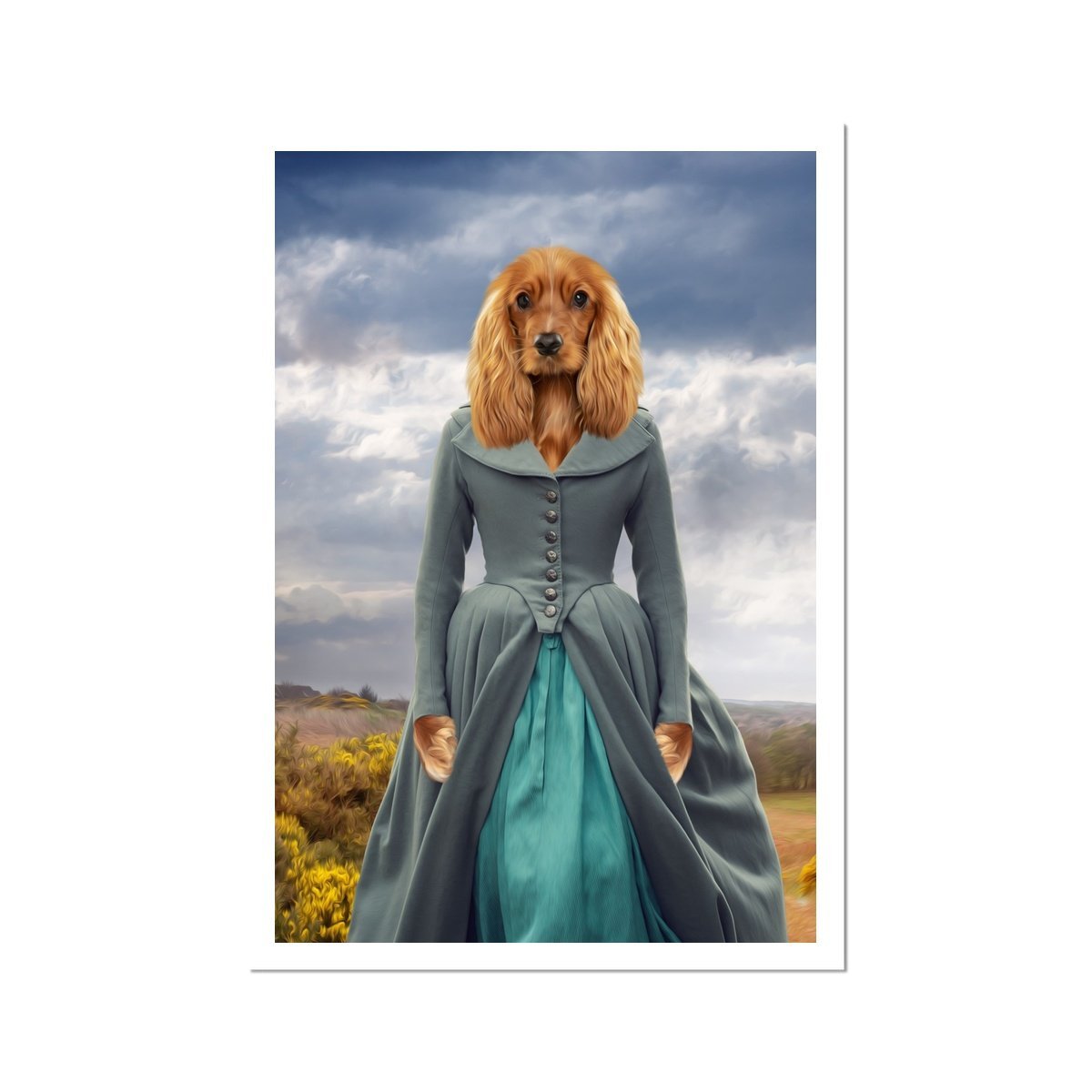 Pet Portraits | Demelza (Poldark Inspired): Custom Pet Poster | Paw & Glory