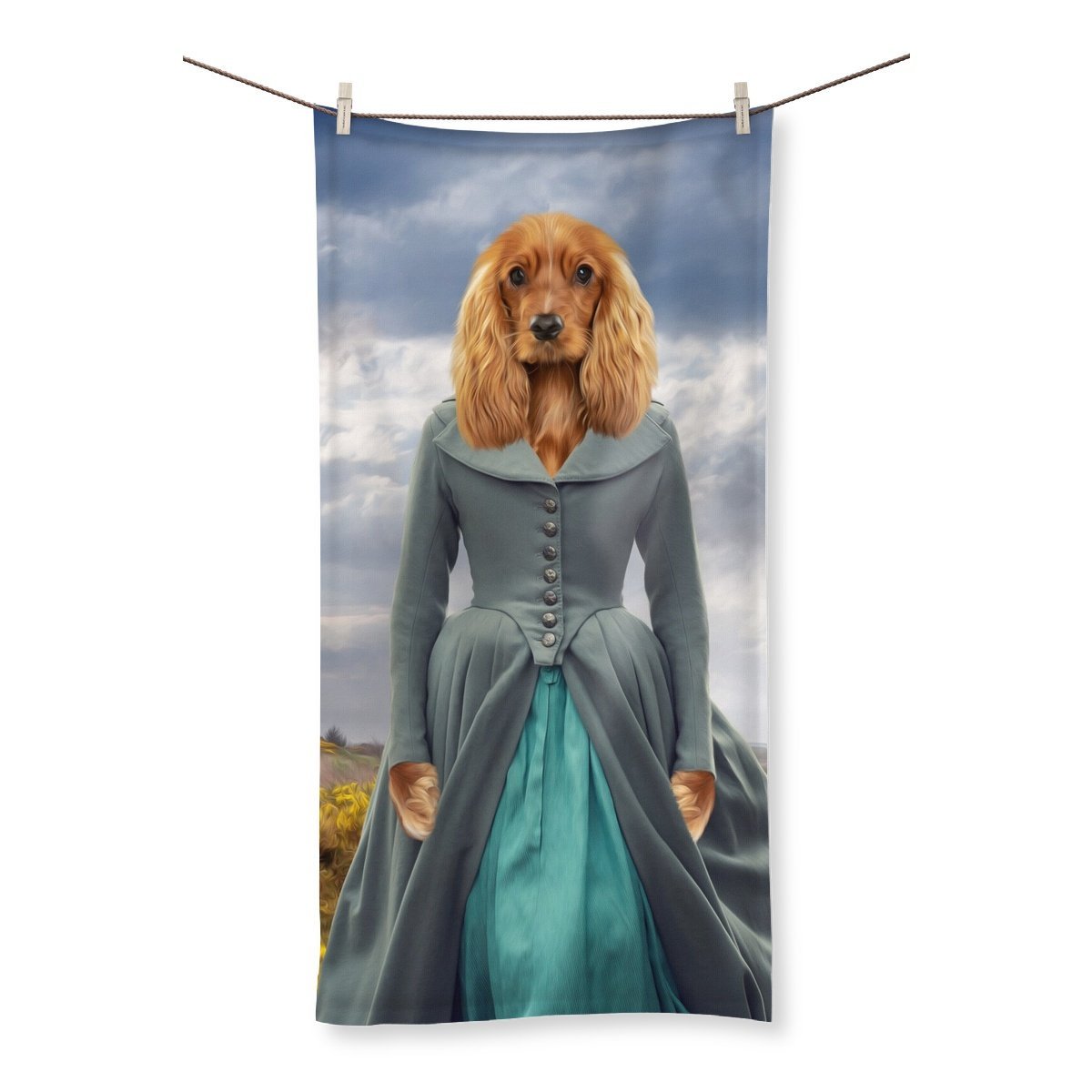 Pet Portraits | Demelza (Poldark Inspired): Custom Pet Towel | Paw & Glory