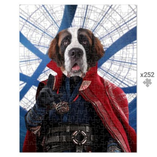 Mystic Sorcerer Custom Pet Puzzle | Funny Pet Portrait | Paw & Glory