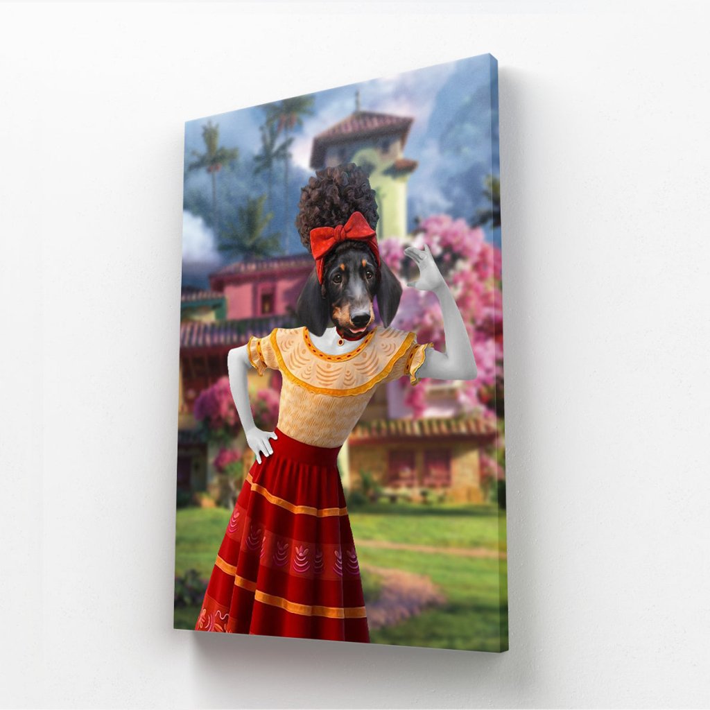 Pet Portraits | Dolores (Encanto Inspired): Custom Pet Canvas | Paw & Glory