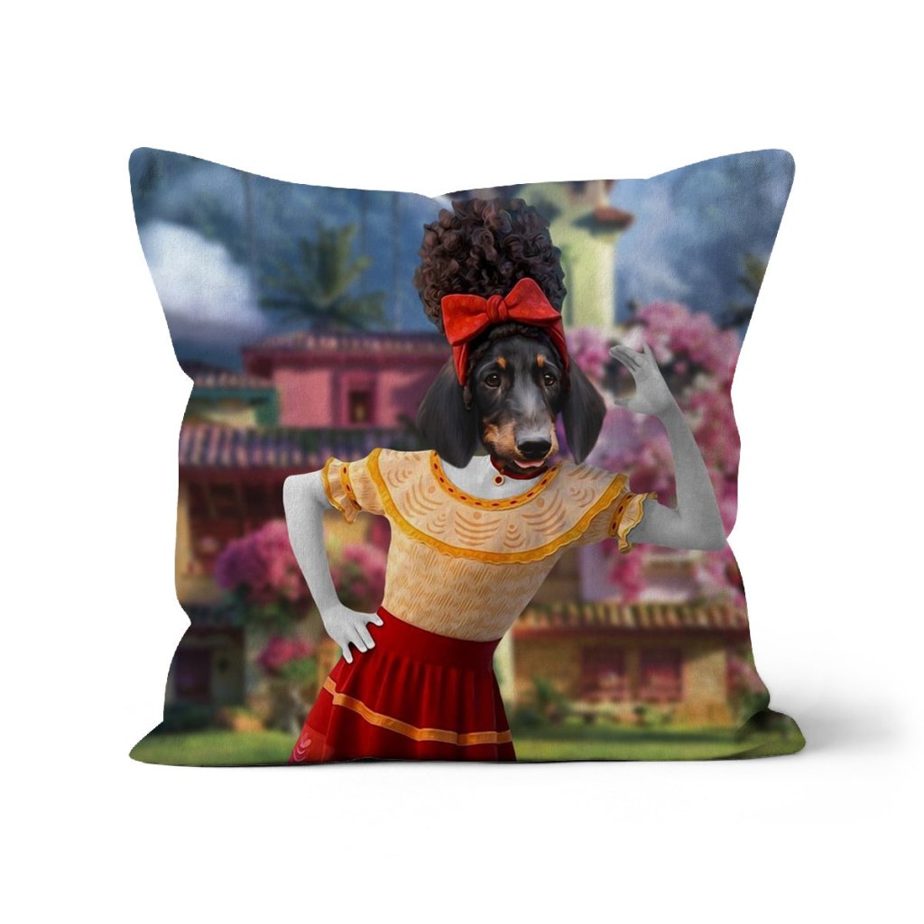 Pet Portraits | Dolores (Encanto Inspired): Custom Pet Pillow | Paw & Glory