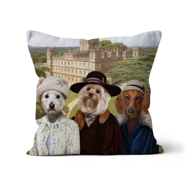 Edwardian Aristocrat Ladies Custom Pet Pillow | Funny Pet Portrait | Paw & Glory