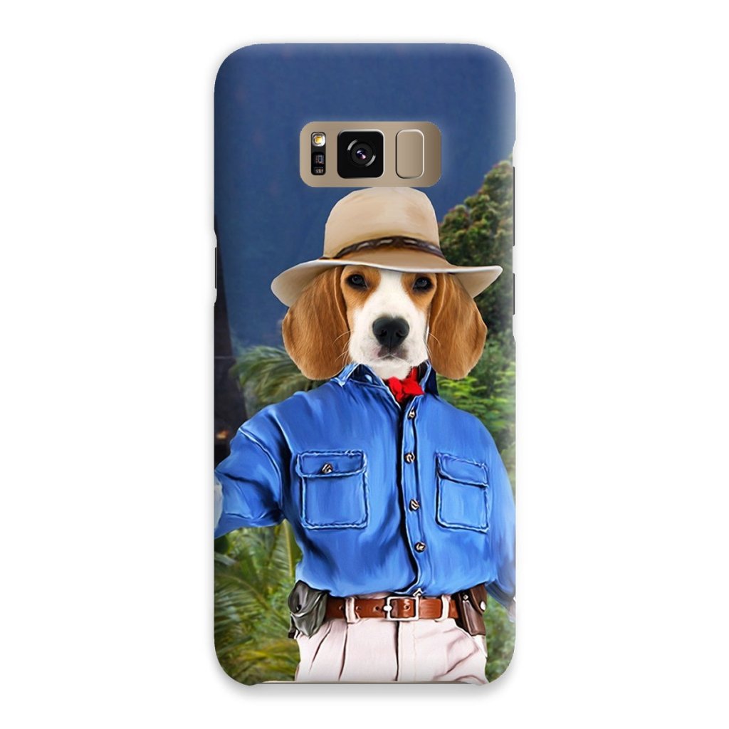 Pet Portraits | Dr Pawleontologist (Jurassic Park Inspired): Custom Pet Phone Case | Paw & Glory