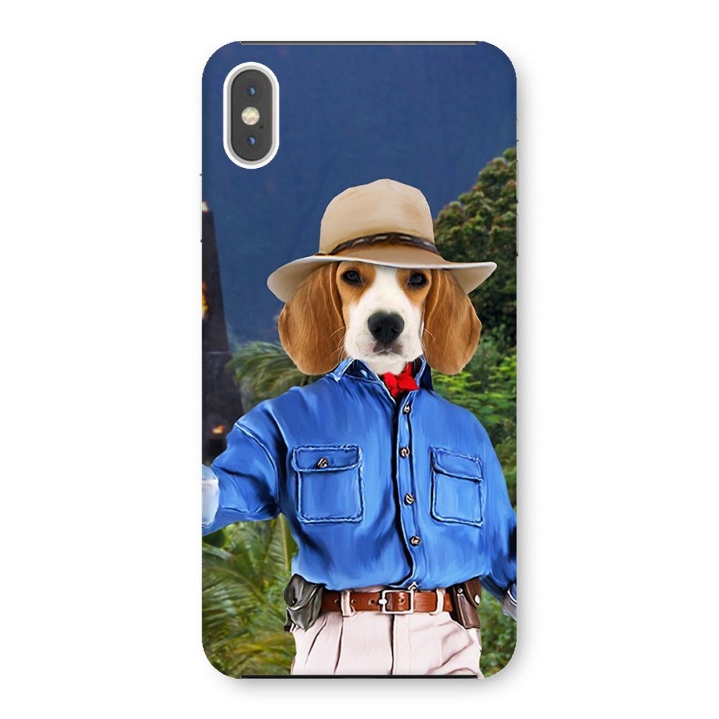 Pet Portraits | Dr Pawleontologist (Jurassic Park Inspired): Custom Pet Phone Case | Paw & Glory