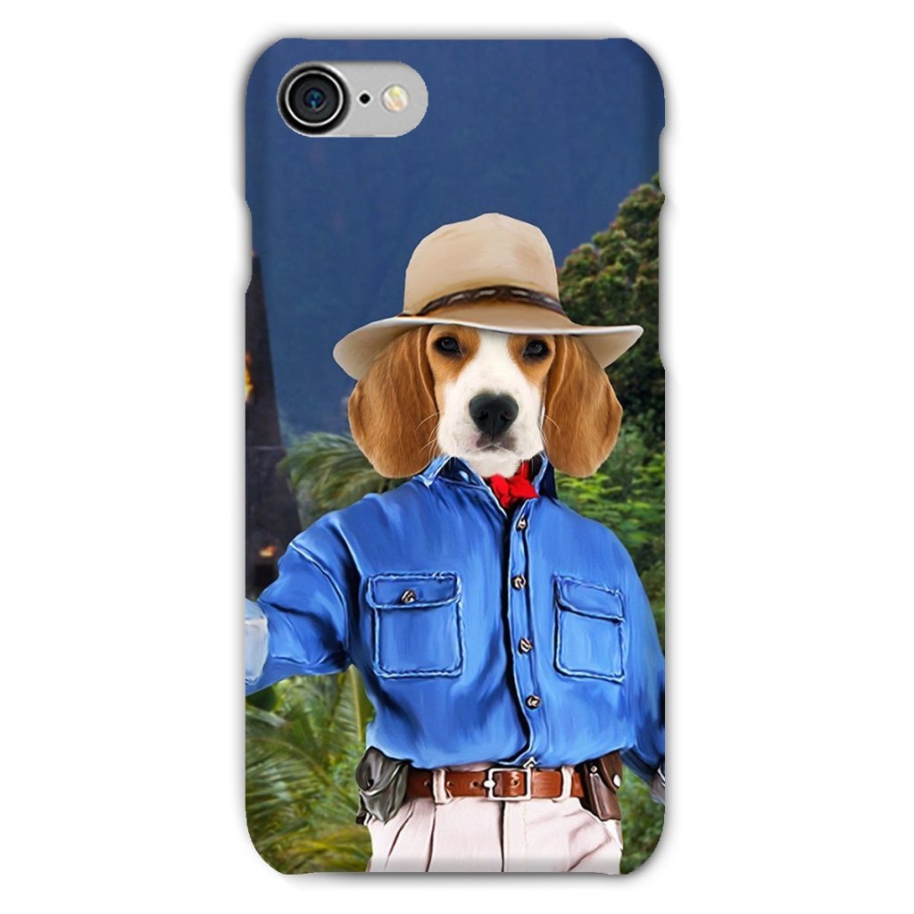 Pet Portraits | Dr Pawleontologist (Jurassic Park Inspired): Custom Pet Phone Case | Paw & Glory