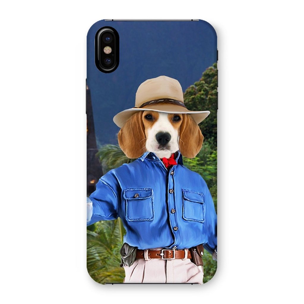 Pet Portraits | Dr Pawleontologist (Jurassic Park Inspired): Custom Pet Phone Case | Paw & Glory