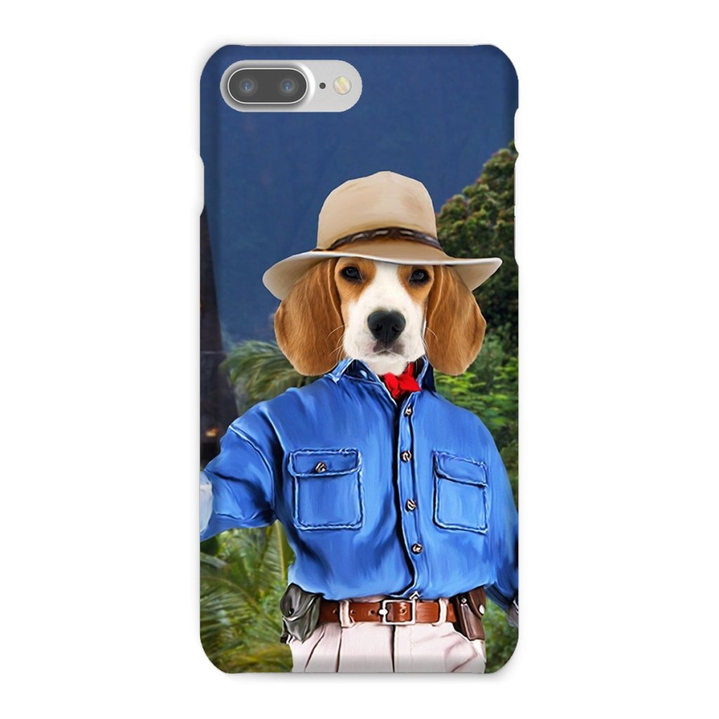 Pet Portraits | Dr Pawleontologist (Jurassic Park Inspired): Custom Pet Phone Case | Paw & Glory