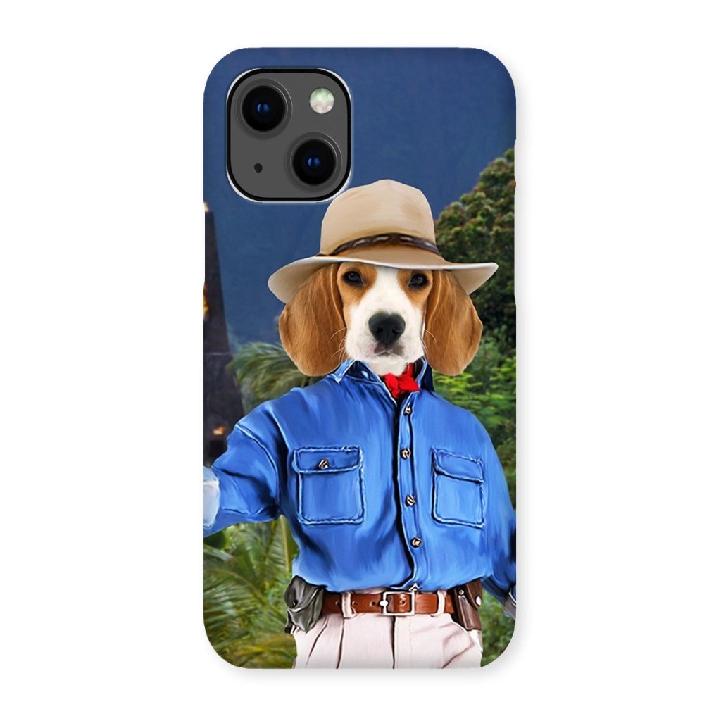 Pet Portraits | Dr Pawleontologist (Jurassic Park Inspired): Custom Pet Phone Case | Paw & Glory