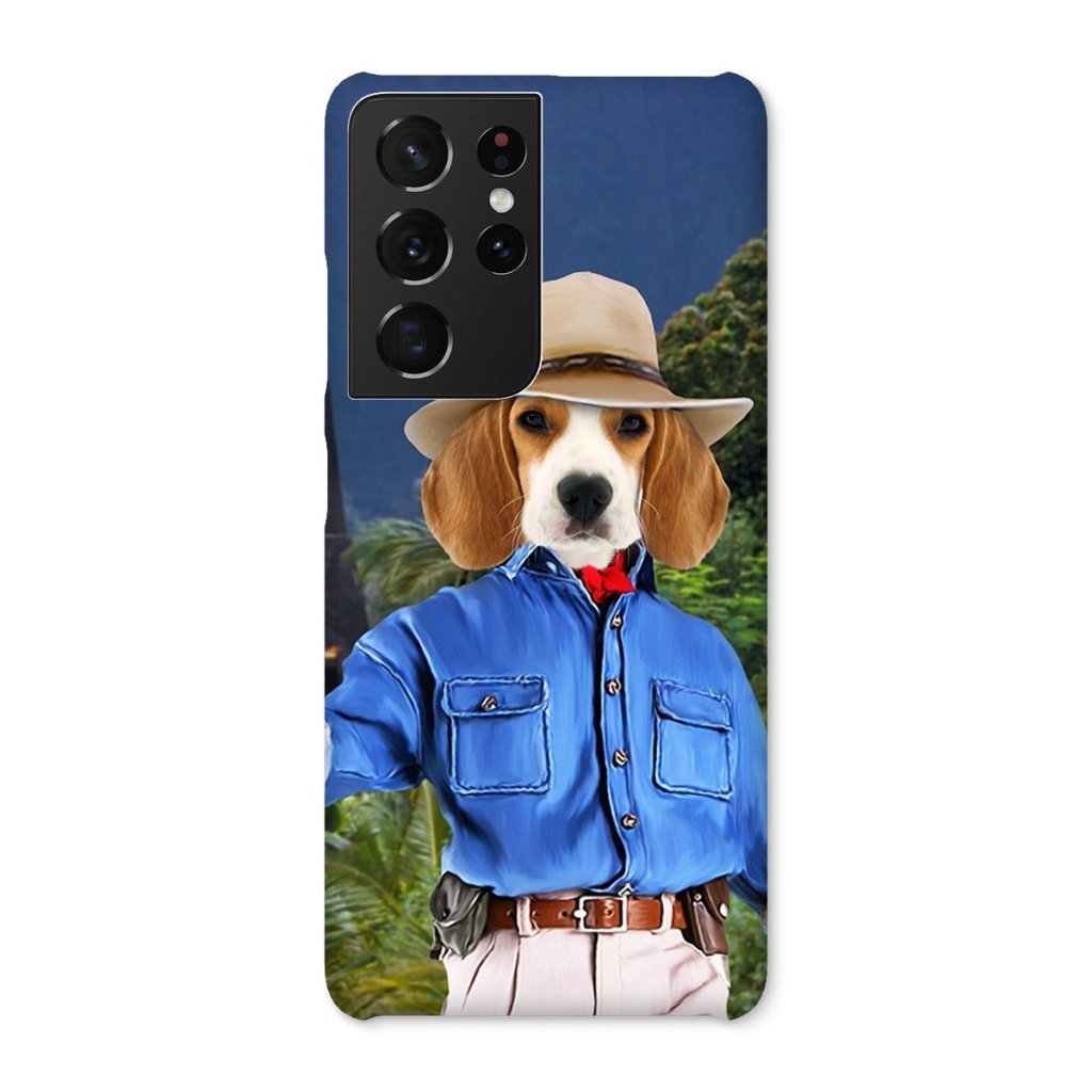 Pet Portraits | Dr Pawleontologist (Jurassic Park Inspired): Custom Pet Phone Case | Paw & Glory