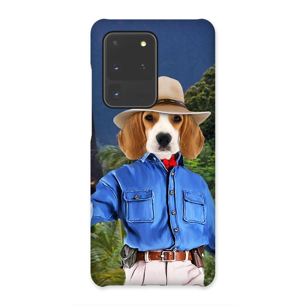 Pet Portraits | Dr Pawleontologist (Jurassic Park Inspired): Custom Pet Phone Case | Paw & Glory